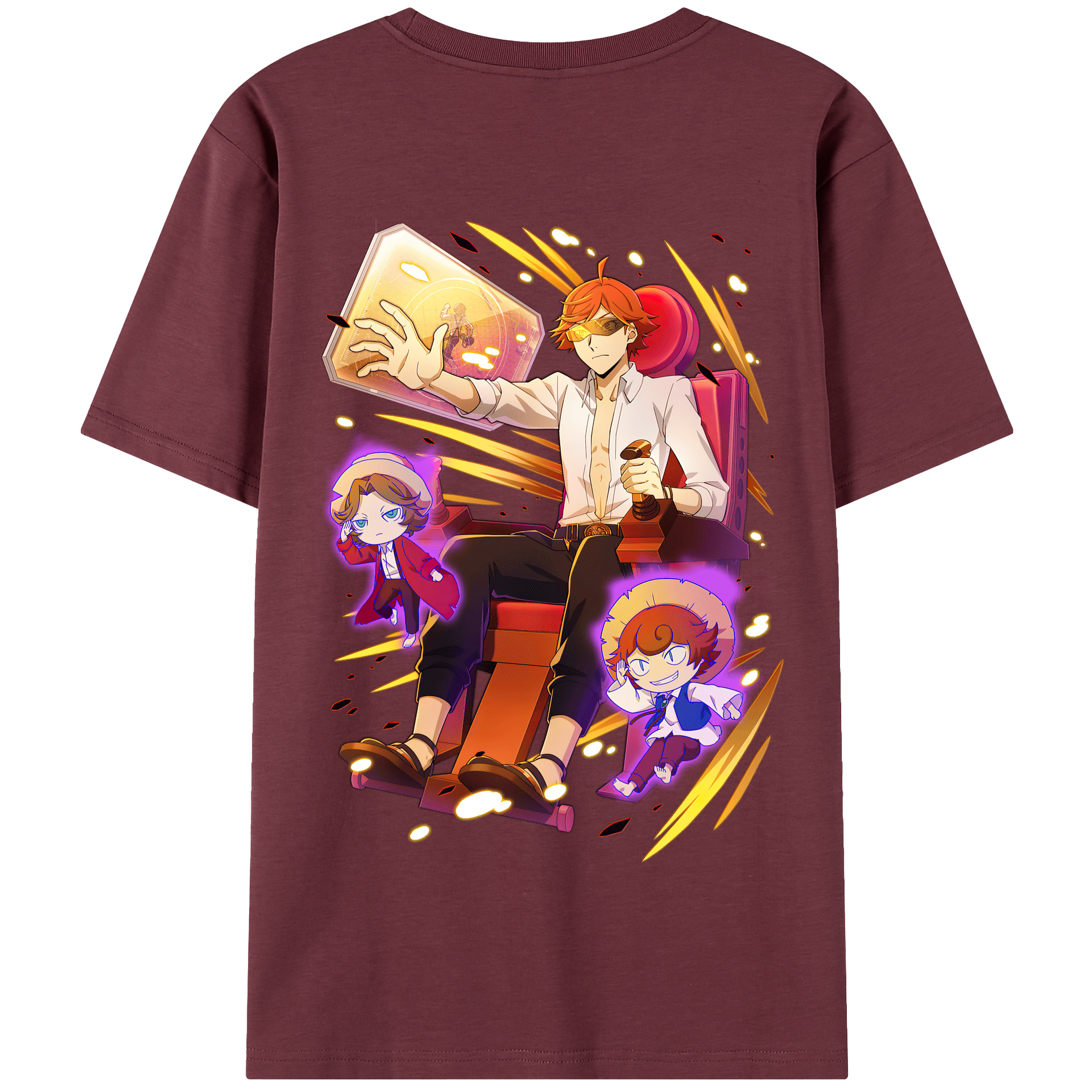 （画像用） 文豪ストレイドッグス Bungo Stray Dogs 綿100％半袖Tシャツ（背面プリント）